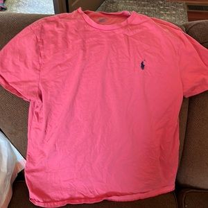 Mens Pink Ralph Lauren Tee